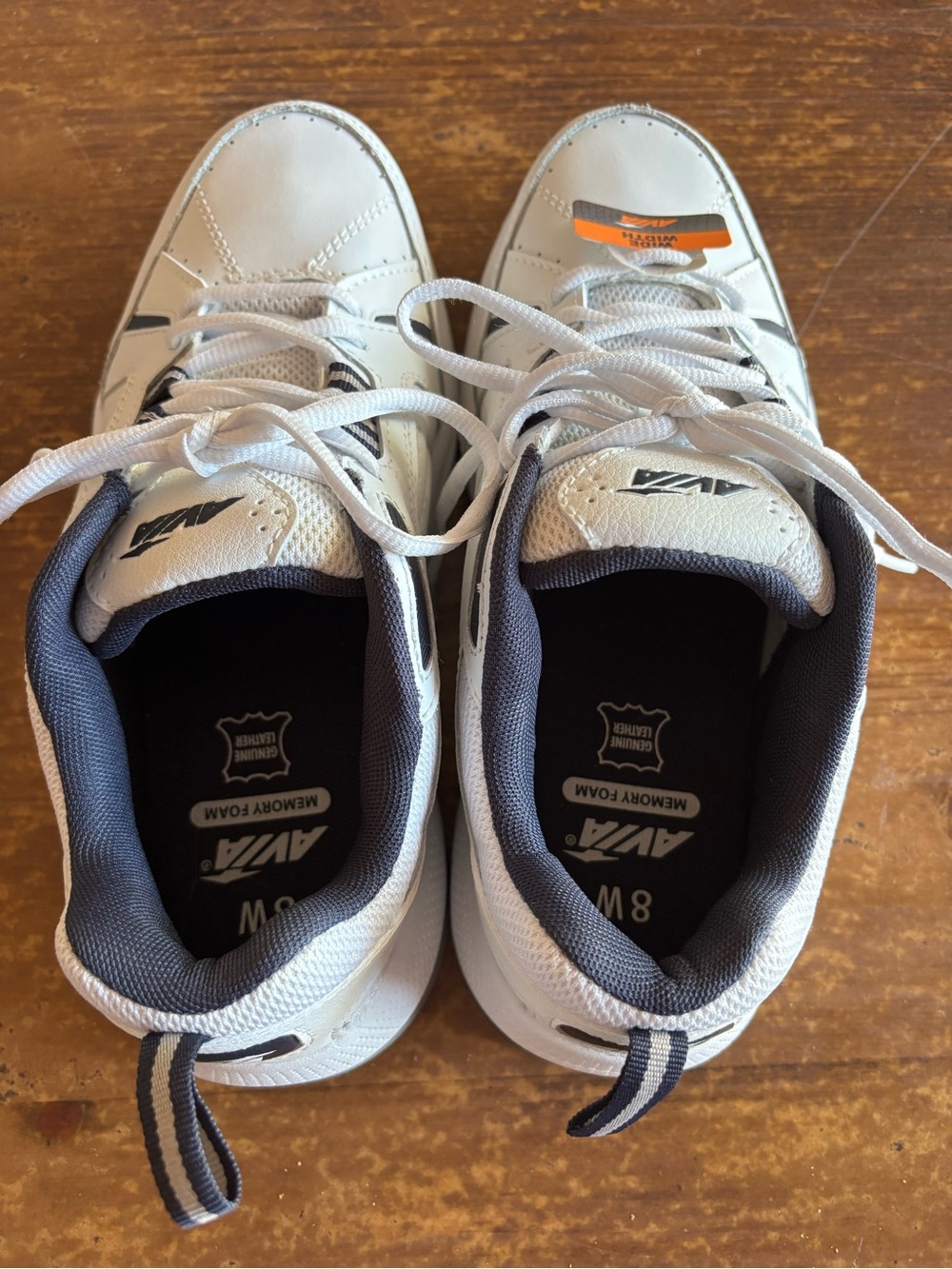 Avia white Black and Gray Memory Foam Athletic Sneaker SZ Men’s 8W new